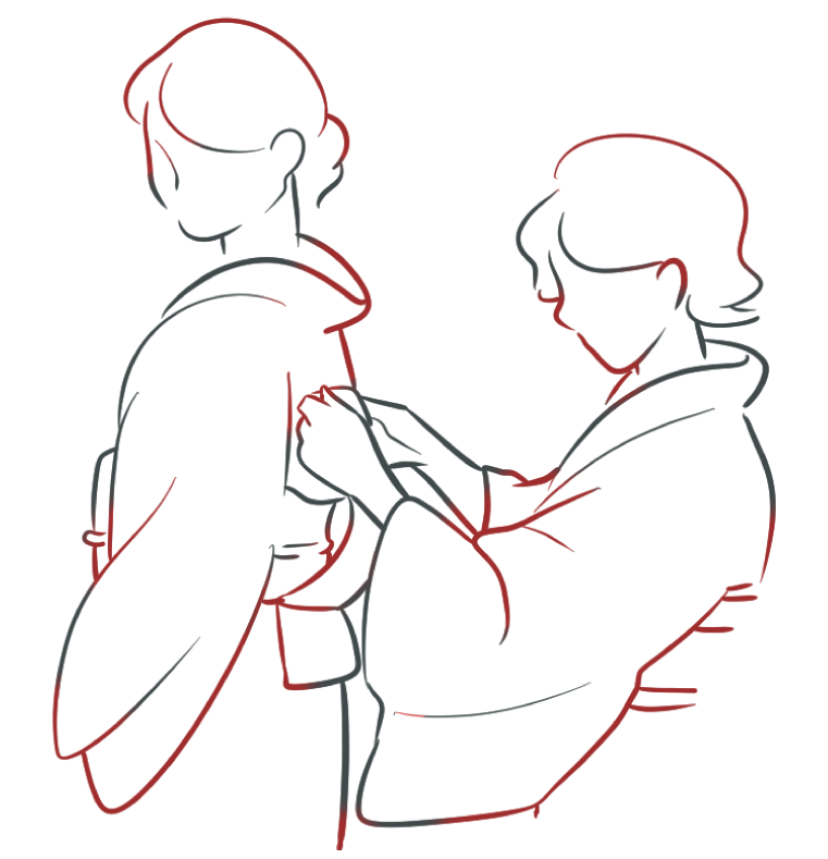 着付けイメージイラスト